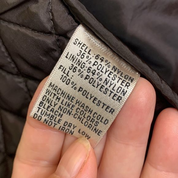 Talbots | Brown Full Zip 3 Pocket Quilted Puffer Vest Jacket Medium - Picture 12 of 14